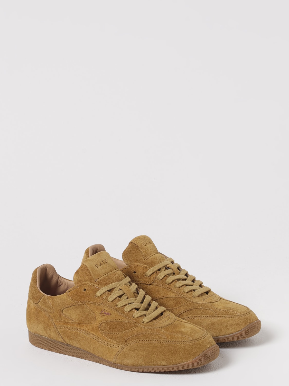 D.A.T.E. SNEAKERS: Sneakers Fuga D.A.T.E. in camoscio , Beige - Img 2