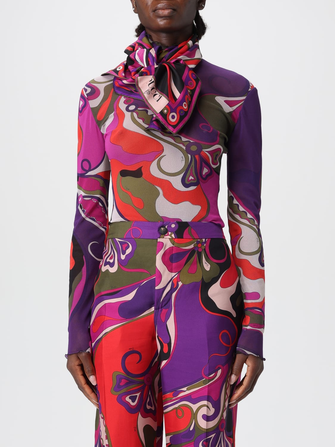 PUCCI SEIDENTUCH: Seidentuch damen Pucci, Bunt - Img 2