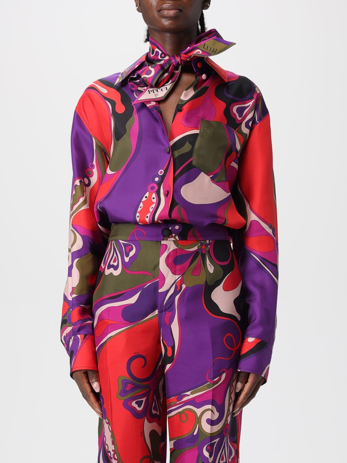 PUCCI NECK SCARF: Neck scarf woman Pucci, Multicolor - Img 2