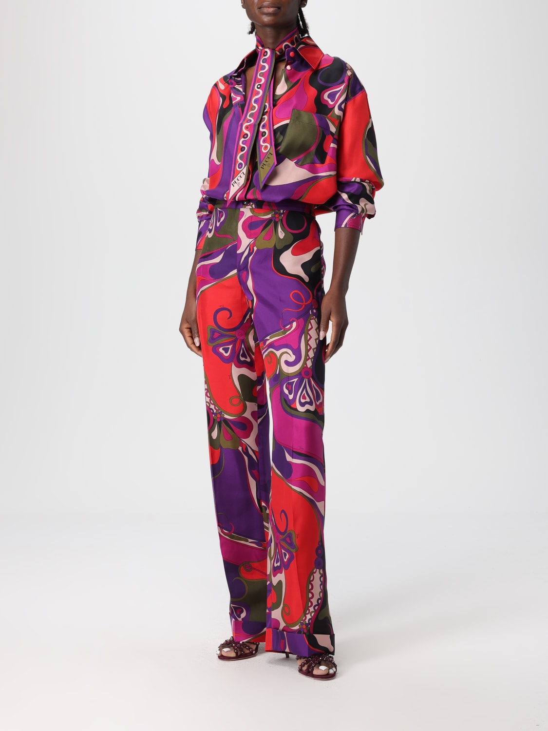 PUCCI NECK SCARF: Neck scarf woman Pucci, Multicolor - Img 4