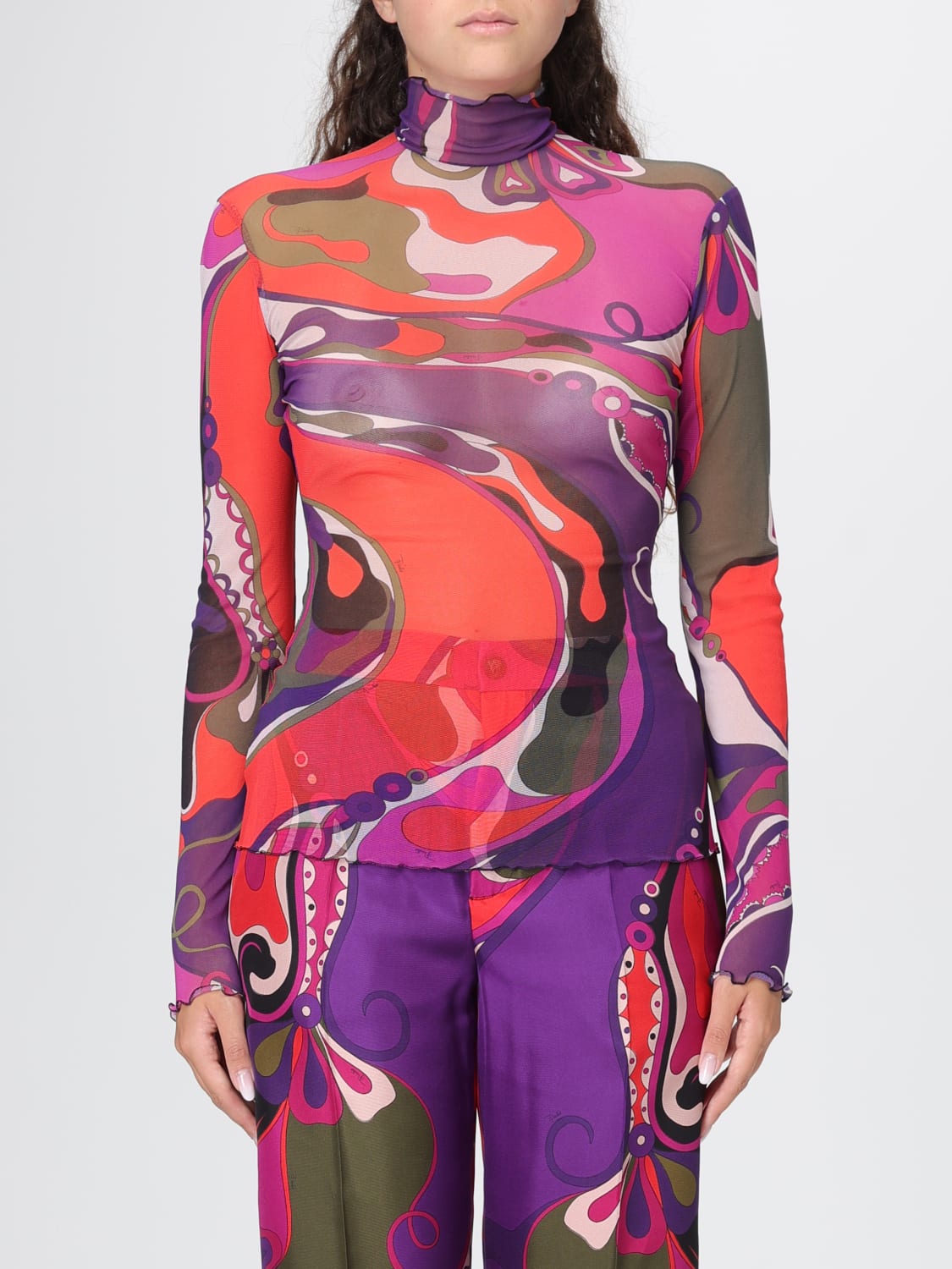 PUCCI TOP: Top mujer Pucci, Violeta - Img 1