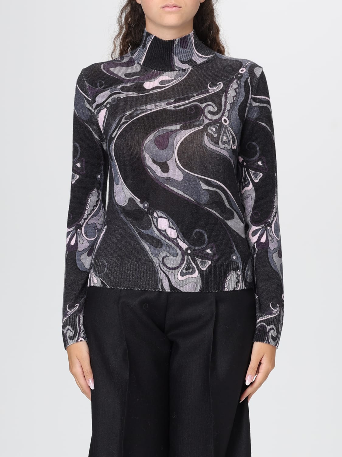 PUCCI JERSEY: Jersey mujer Pucci, Negro - Img 1