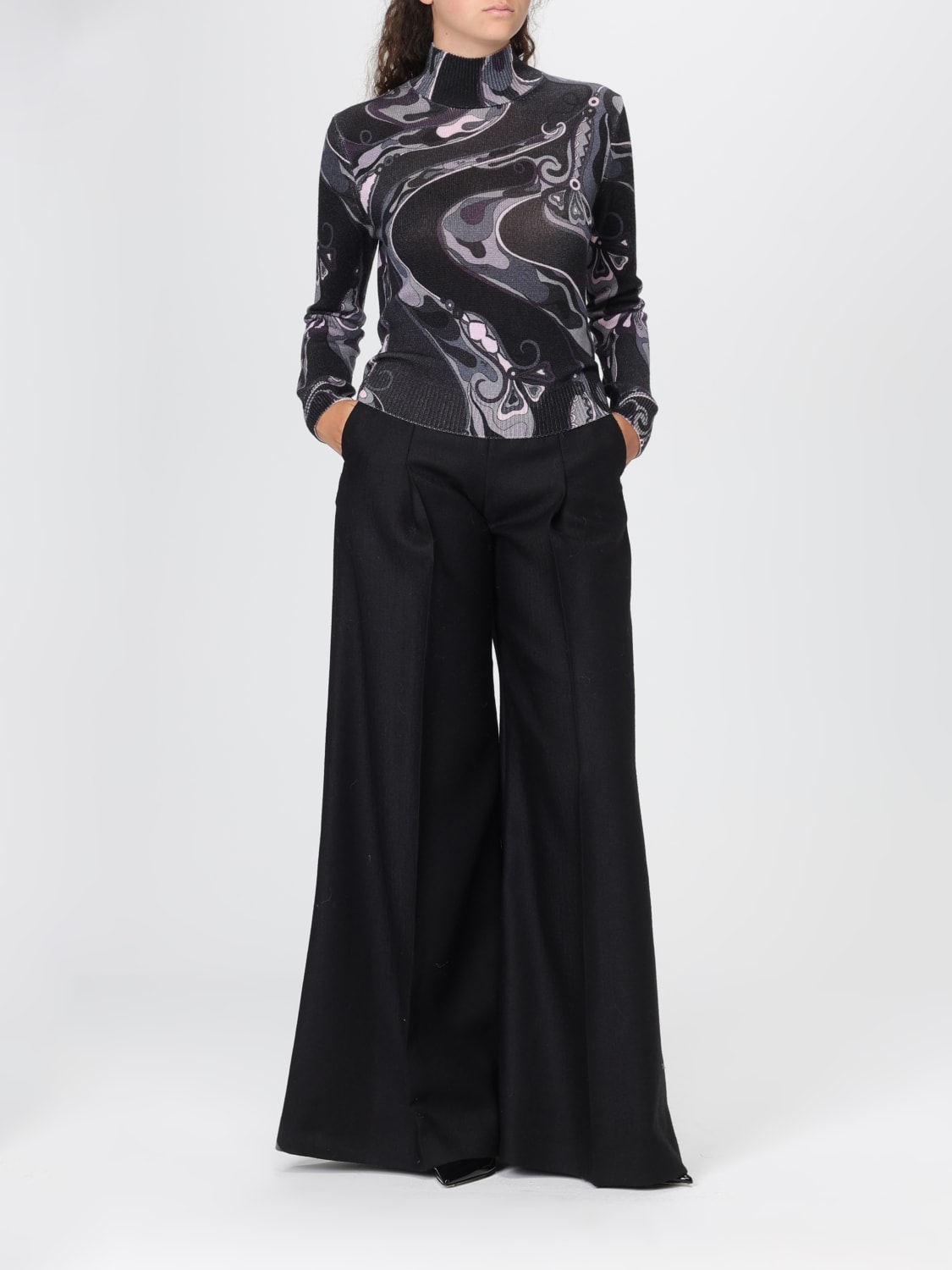 PUCCI JERSEY: Jersey mujer Pucci, Negro - Img 2