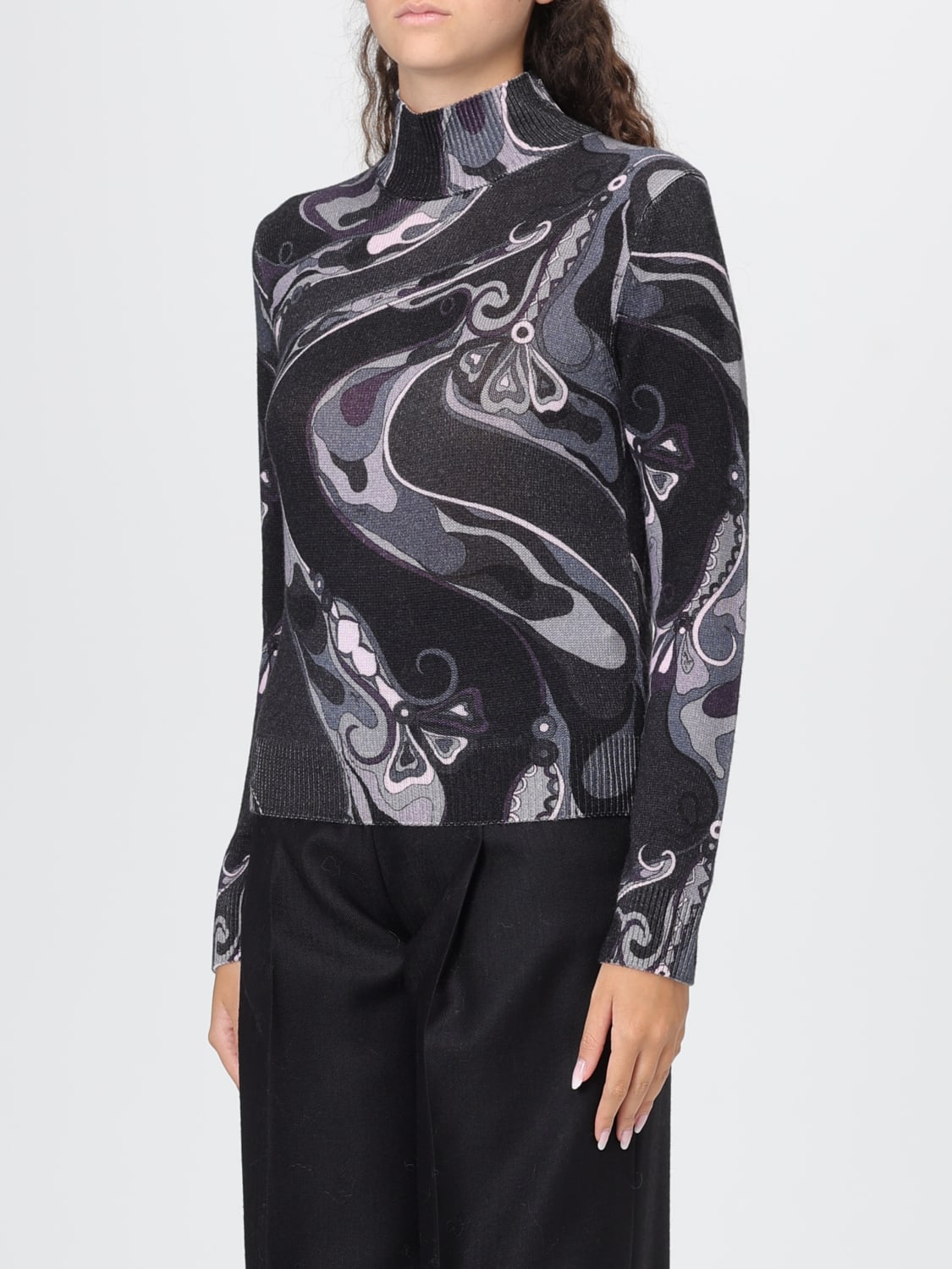 PUCCI JERSEY: Jersey mujer Pucci, Negro - Img 4