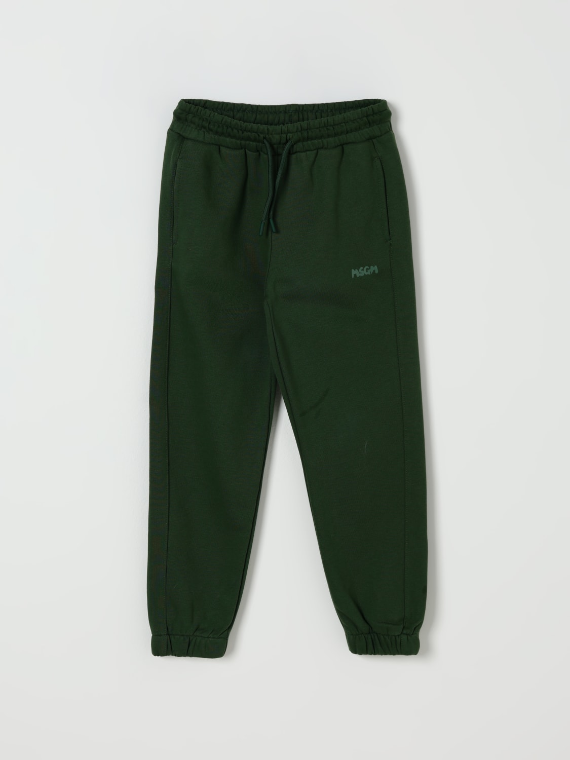 MSGM KIDS PANTS: Pants kids MSGM Kids, Green - Img 1