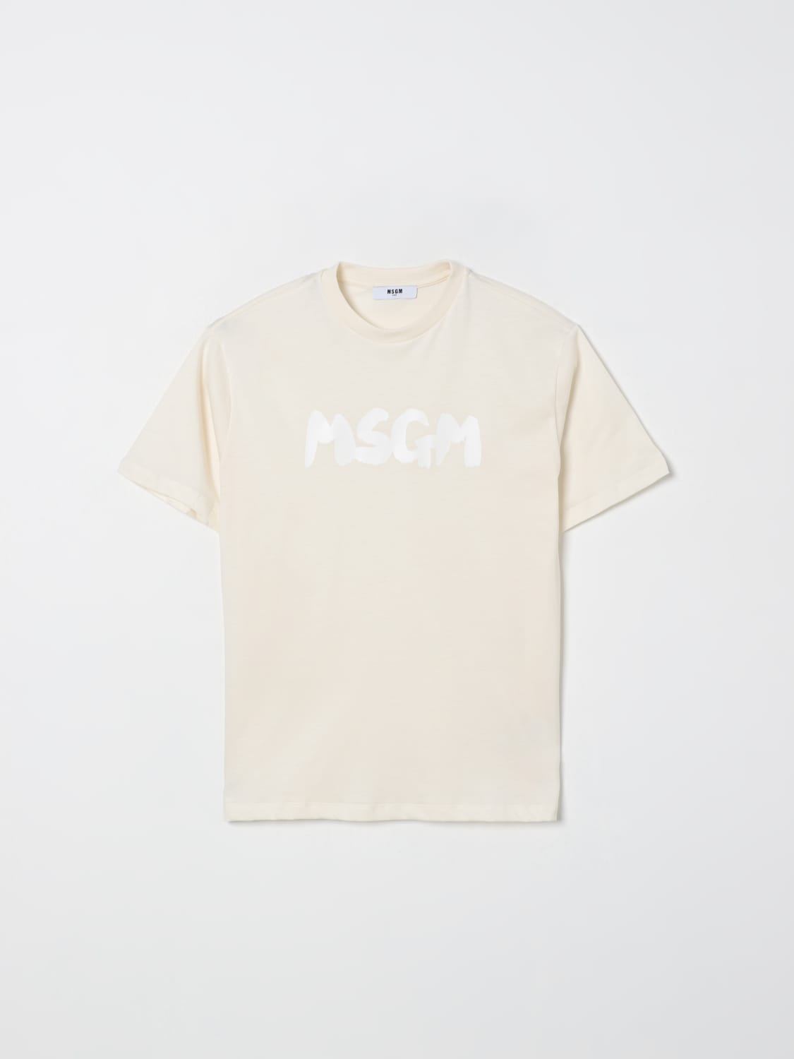 MSGM KIDS T-SHIRT: T-shirt kinder MSGM Kids, Cream - Img 1
