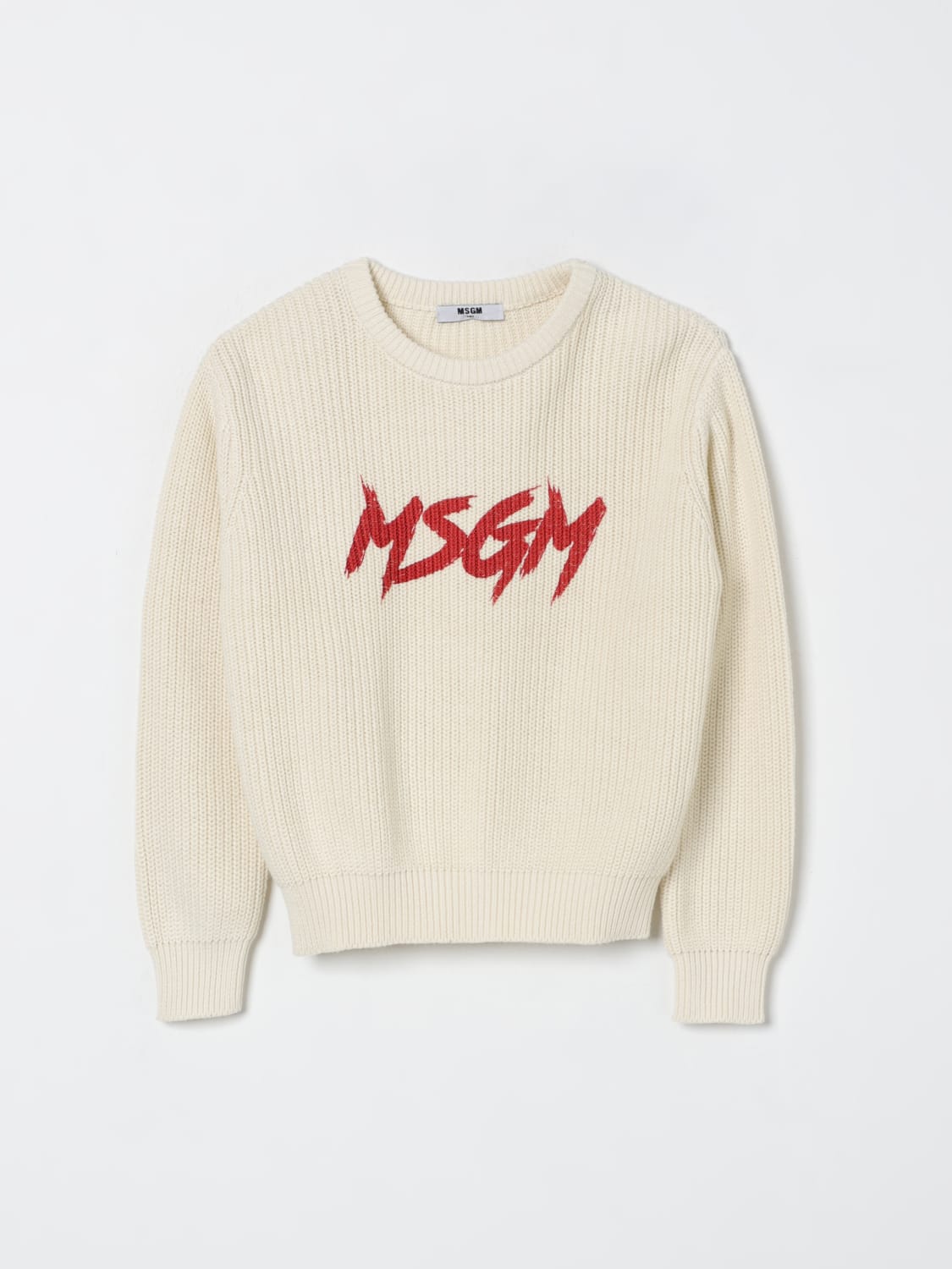 MSGM KIDS SWEATER: Sweater kids MSGM Kids, Natural - Img 1