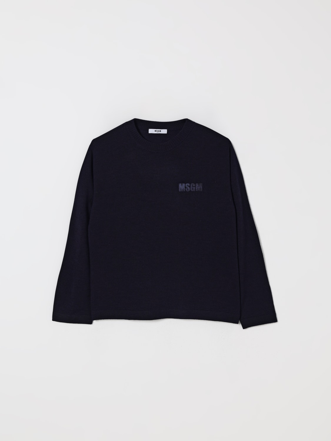 MSGM KIDS SWEATER: Sweater kids MSGM Kids, Blue - Img 1