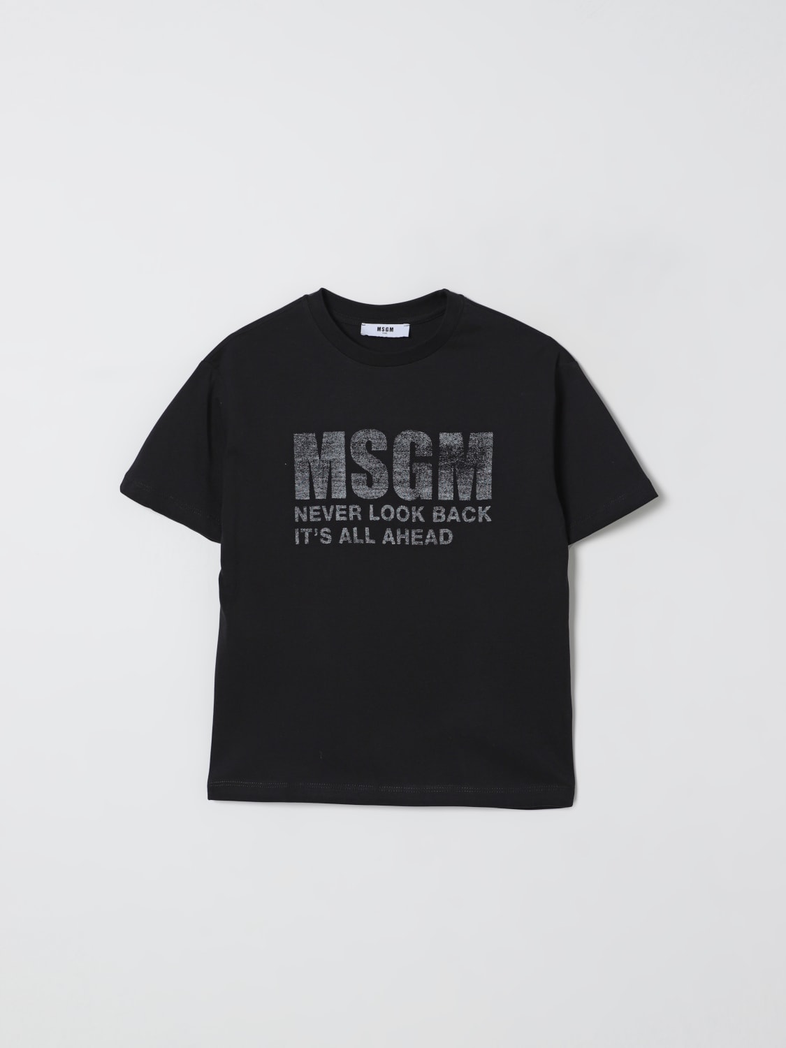 MSGM KIDS T-SHIRT: T-shirt kids MSGM Kids, Black - Img 1