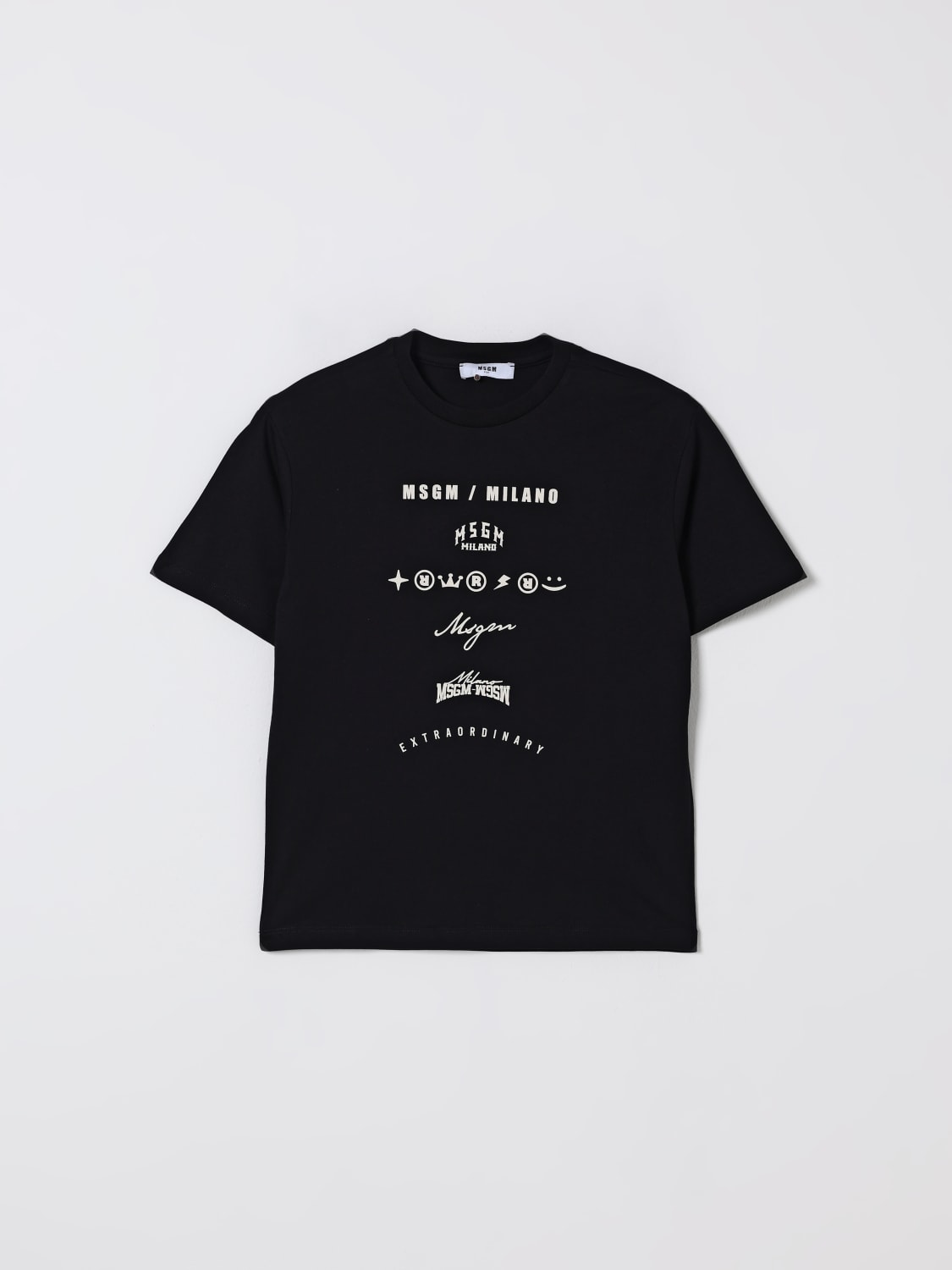 MSGM KIDS T-SHIRT: T-shirt kids MSGM Kids, Black - Img 1