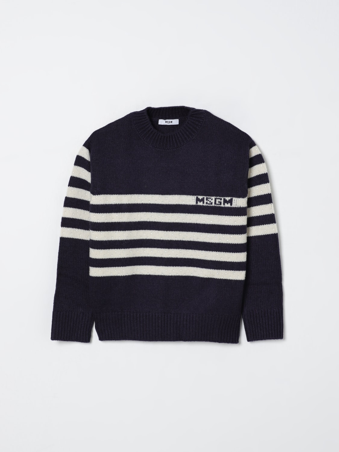 MSGM KIDS PULLOVER: Pullover kinder MSGM Kids, Blau - Img 1