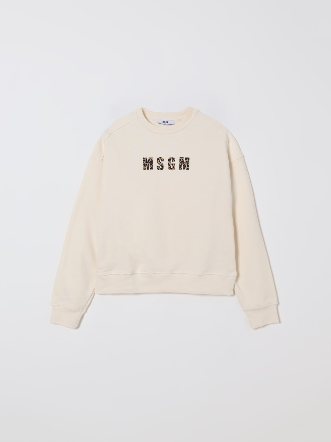 MSGM KIDS SWEATER: Sweater kids MSGM Kids, Cream - Img 1