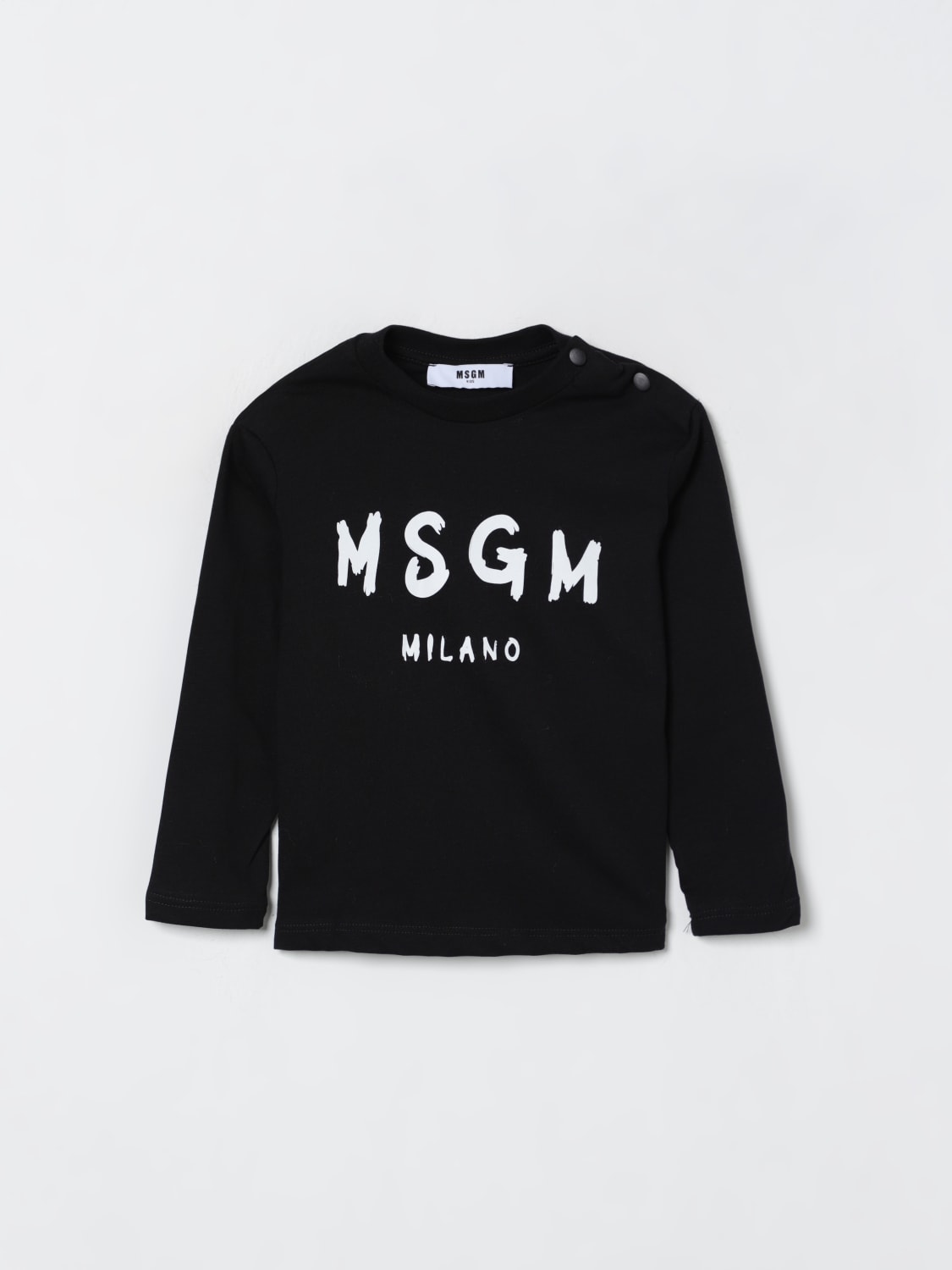 MSGM KIDS T-SHIRT: T-shirt kids MSGM Kids, Black - Img 1
