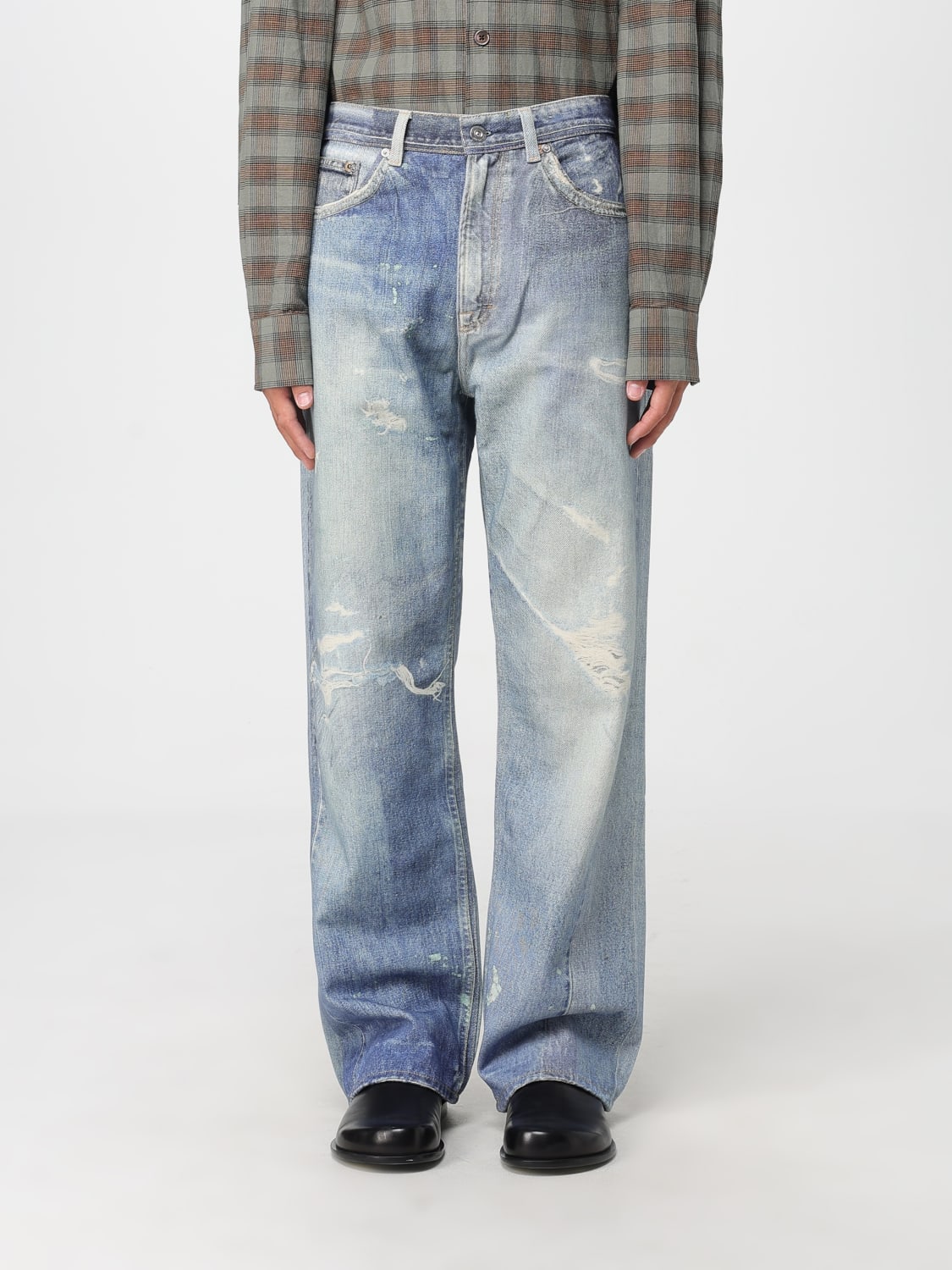 OUR LEGACY JEANS: Jeans Our Legacy in denim distressed , Azzurro - Img 1