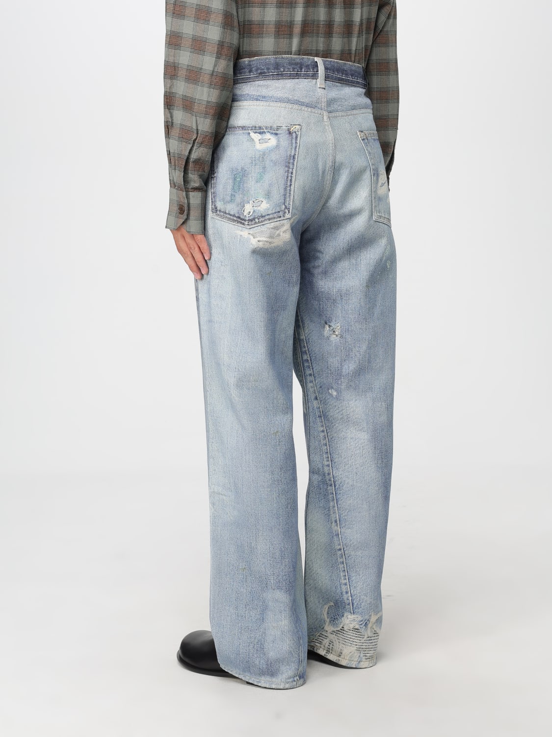 OUR LEGACY JEANS: Jeans Our Legacy in denim distressed , Azzurro - Img 3