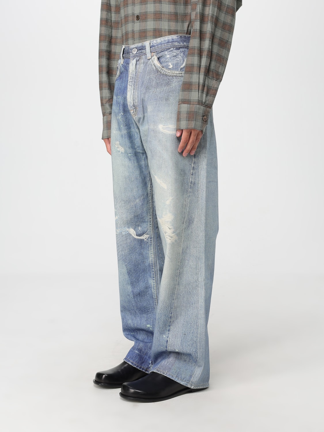 OUR LEGACY JEANS: Jeans Our Legacy in denim distressed , Azzurro - Img 4