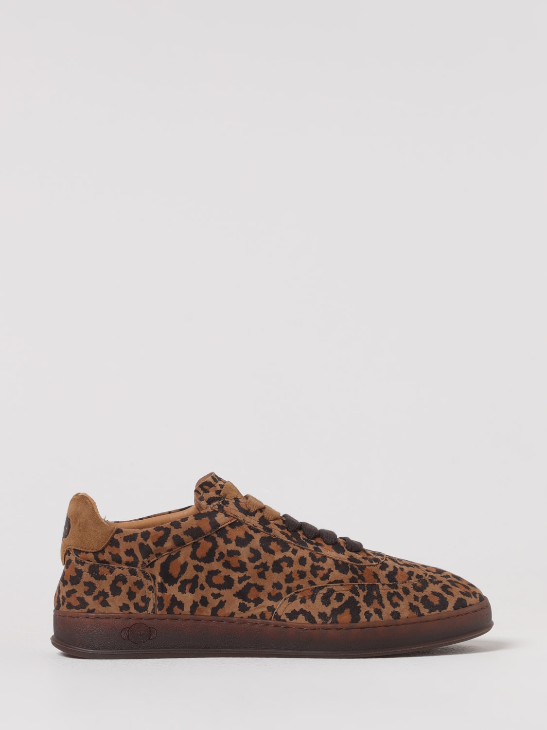 SOLDINI 80 SNEAKERS: Sneakers Akira Soldini 80 in camoscio stampa animalier , Beige - Img 1