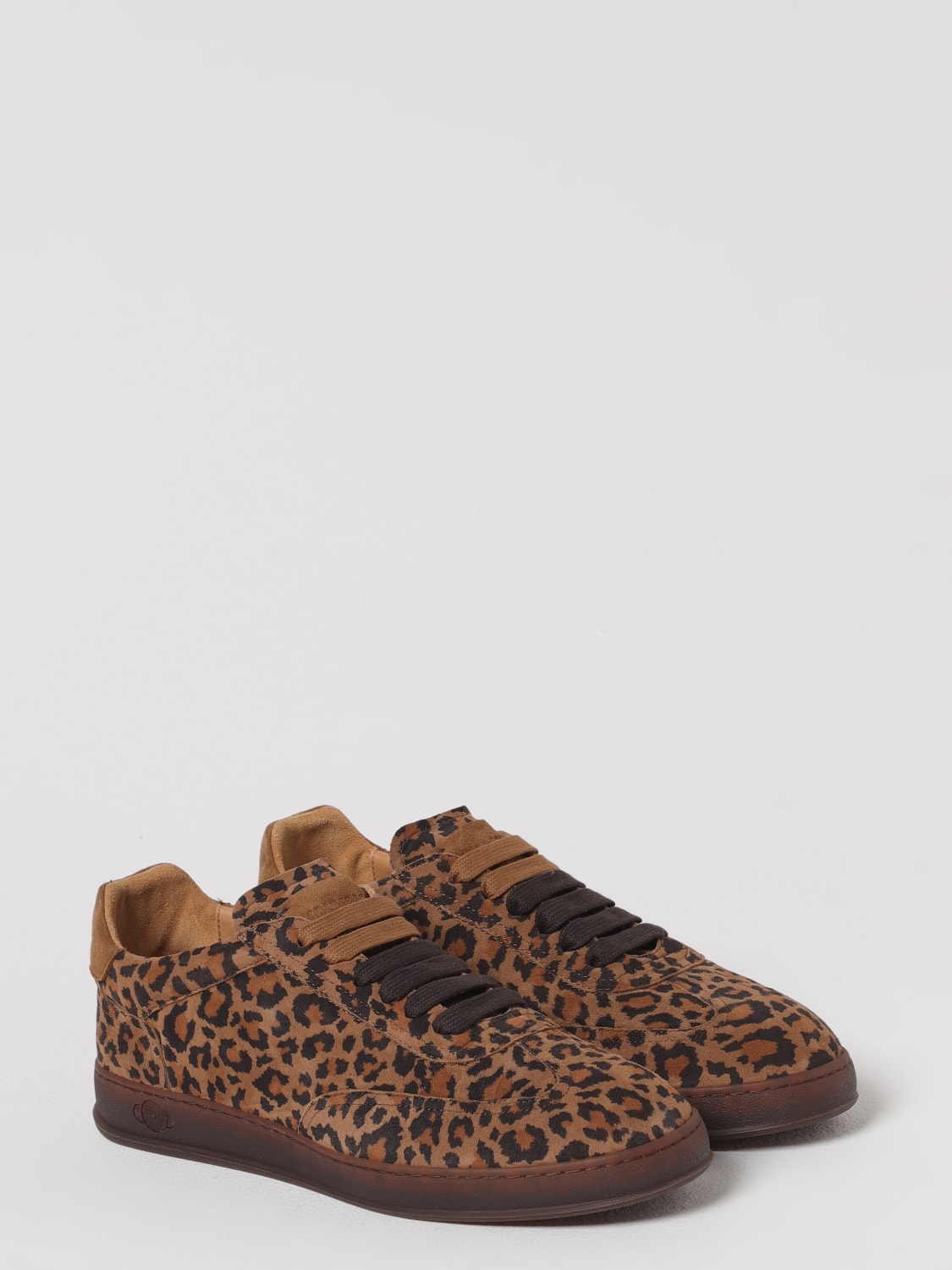 SOLDINI 80 SNEAKERS: Sneakers Akira Soldini 80 in camoscio stampa animalier , Beige - Img 2