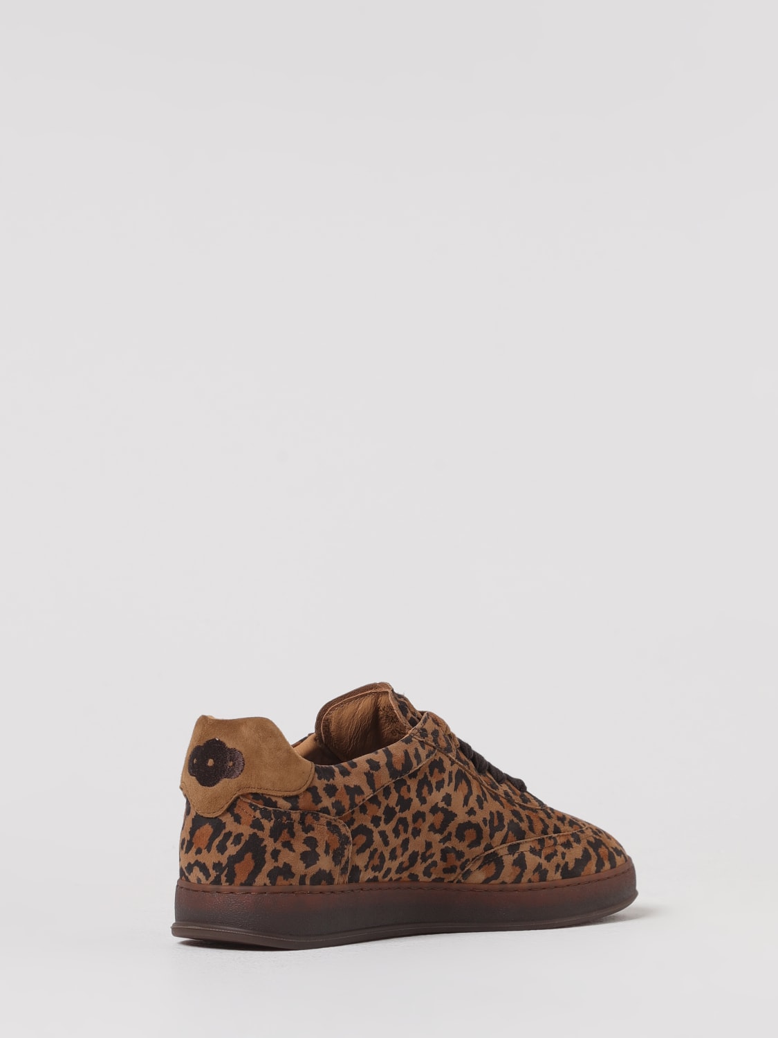 SOLDINI 80 SNEAKERS: Sneakers Akira Soldini 80 in camoscio stampa animalier , Beige - Img 3