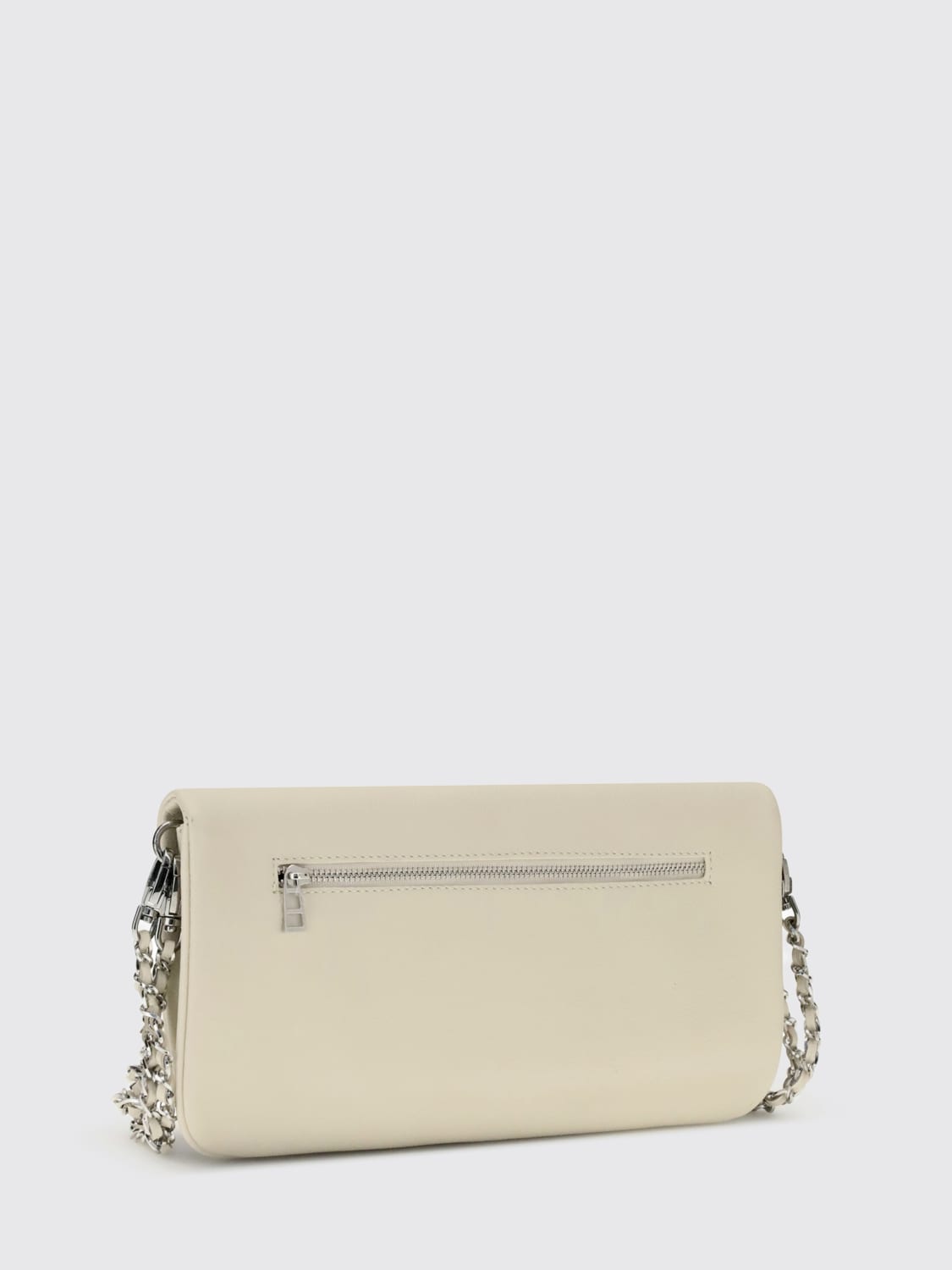ZADIG & VOLTAIRE CLUTCH: Clutch Rock Zadig & Voltaire in pelle a grana , Beige - Img 2