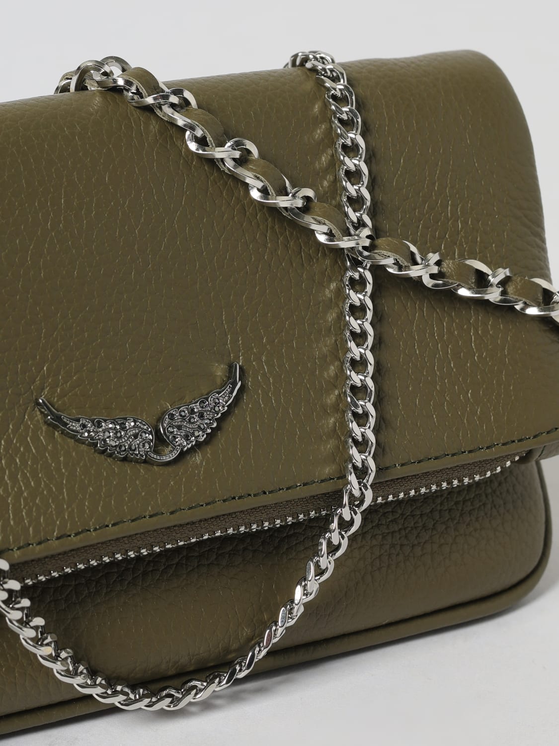 ZADIG & VOLTAIRE MINI SAC: Sac porté épaule femme Zadig & Voltaire, Vert Militaire - Img 3