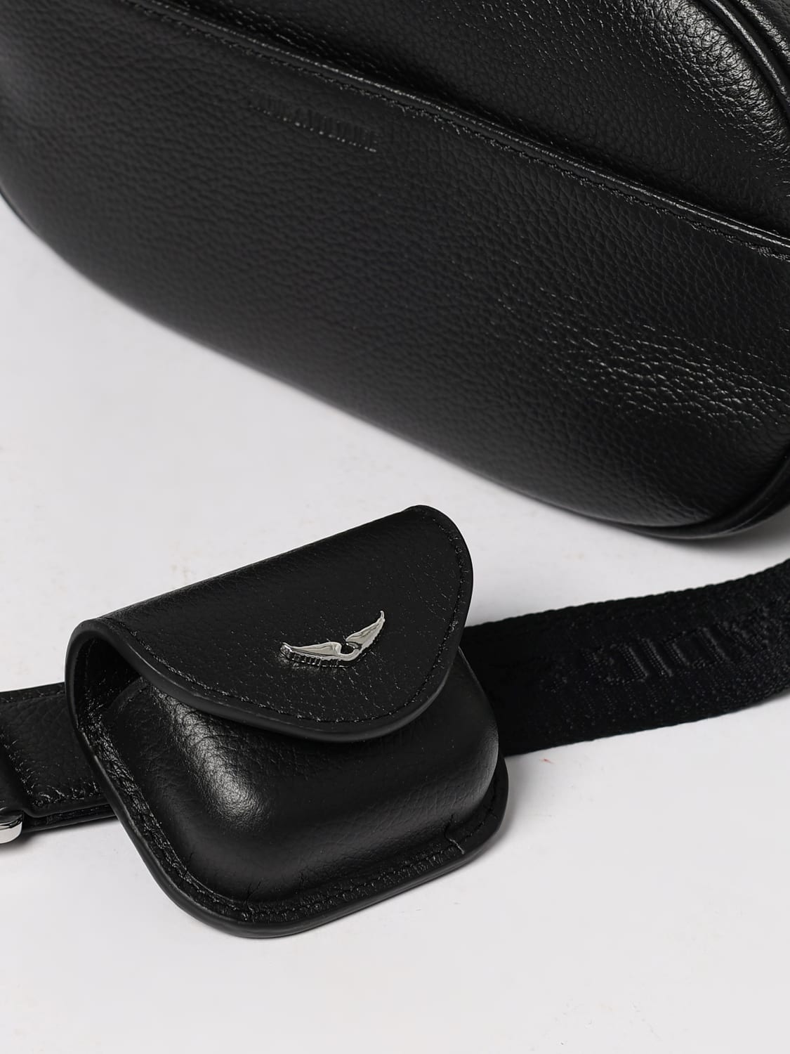 ZADIG & VOLTAIRE BORSA MINI: Borsa Rock With You Zadig & Voltaire in pelle a grana , Nero - Img 3