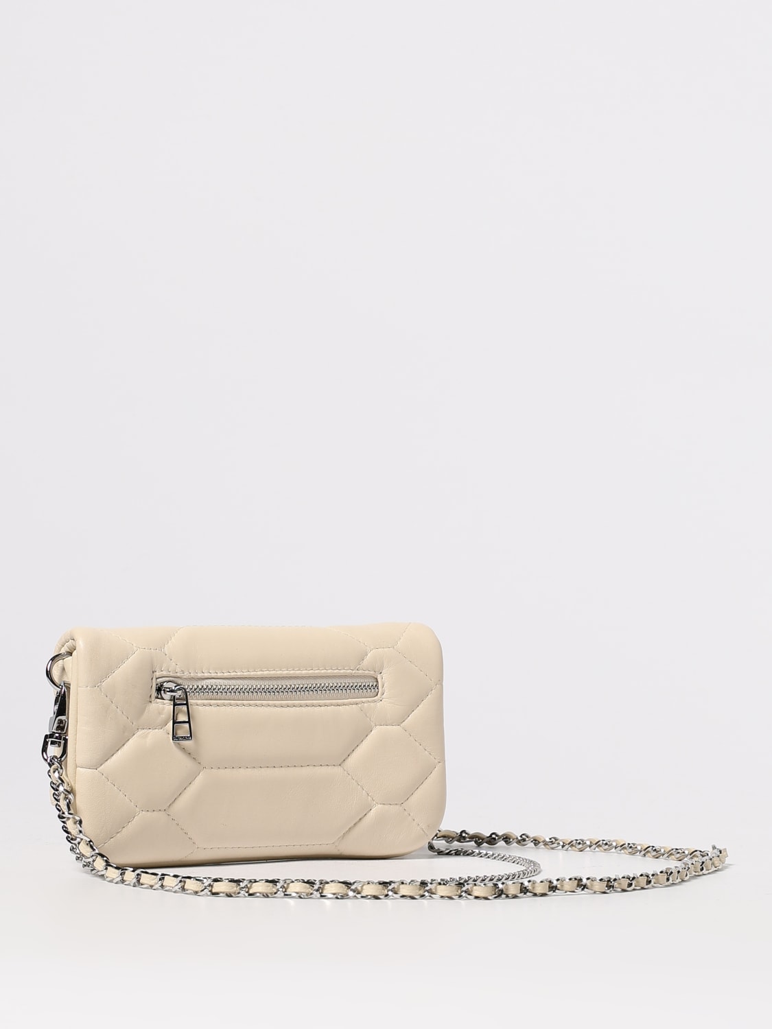 ZADIG & VOLTAIRE BORSA MINI: Pochette Rock Nano Zadig & Voltaire in pelle trapuntata , Bianco - Img 2