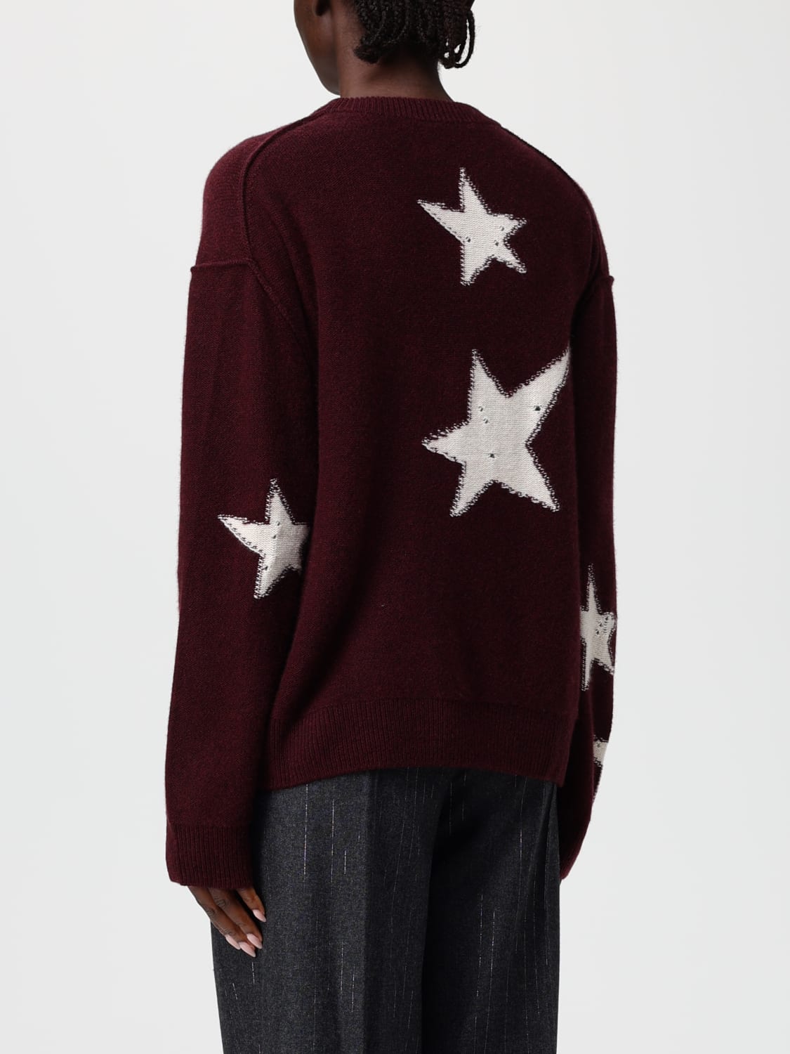 ZADIG & VOLTAIRE 毛衣: 毛衣 女士 Zadig & Voltaire, 酒红 - Img 2