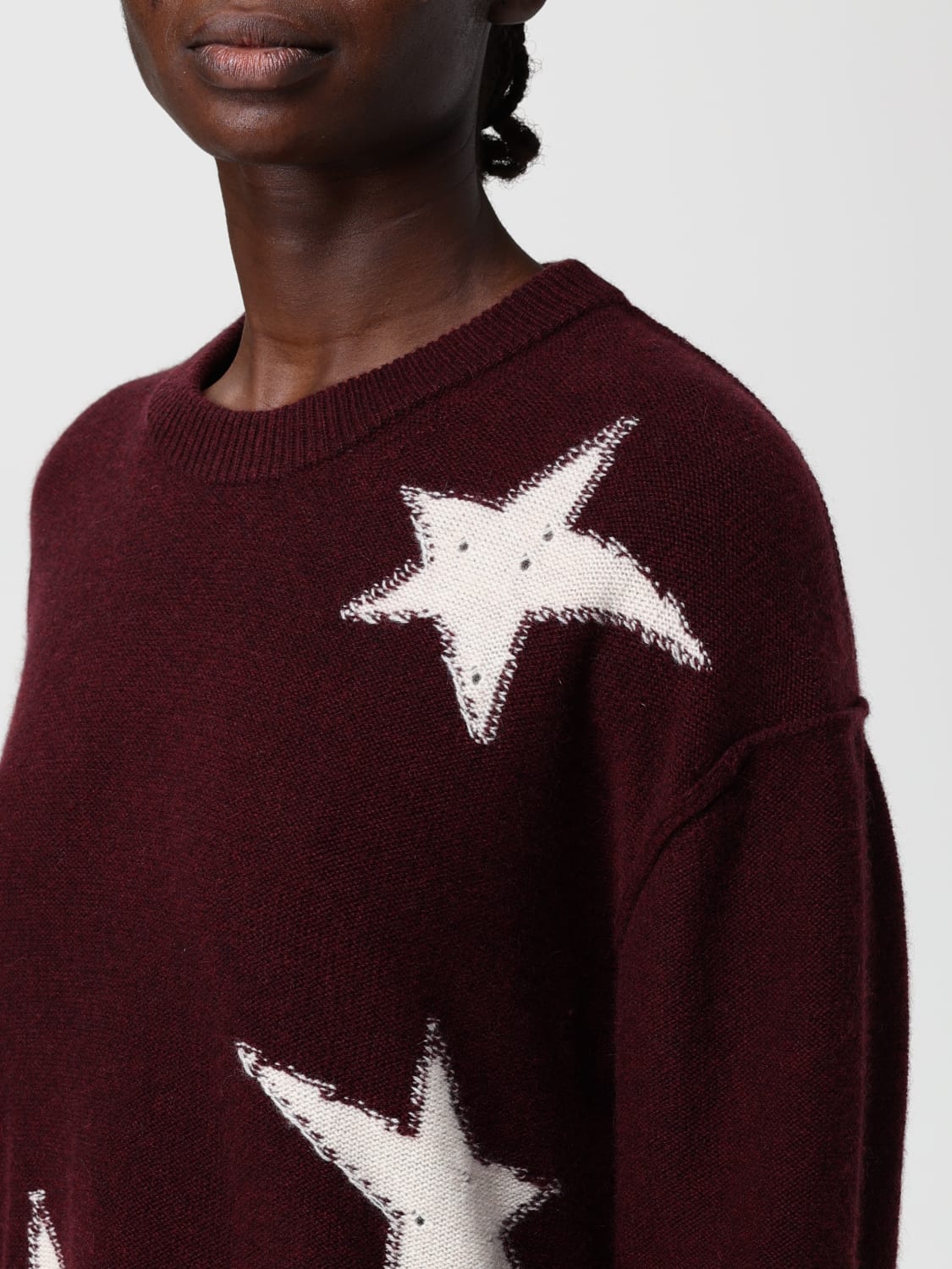 ZADIG & VOLTAIRE 毛衣: 毛衣 女士 Zadig & Voltaire, 酒红 - Img 3