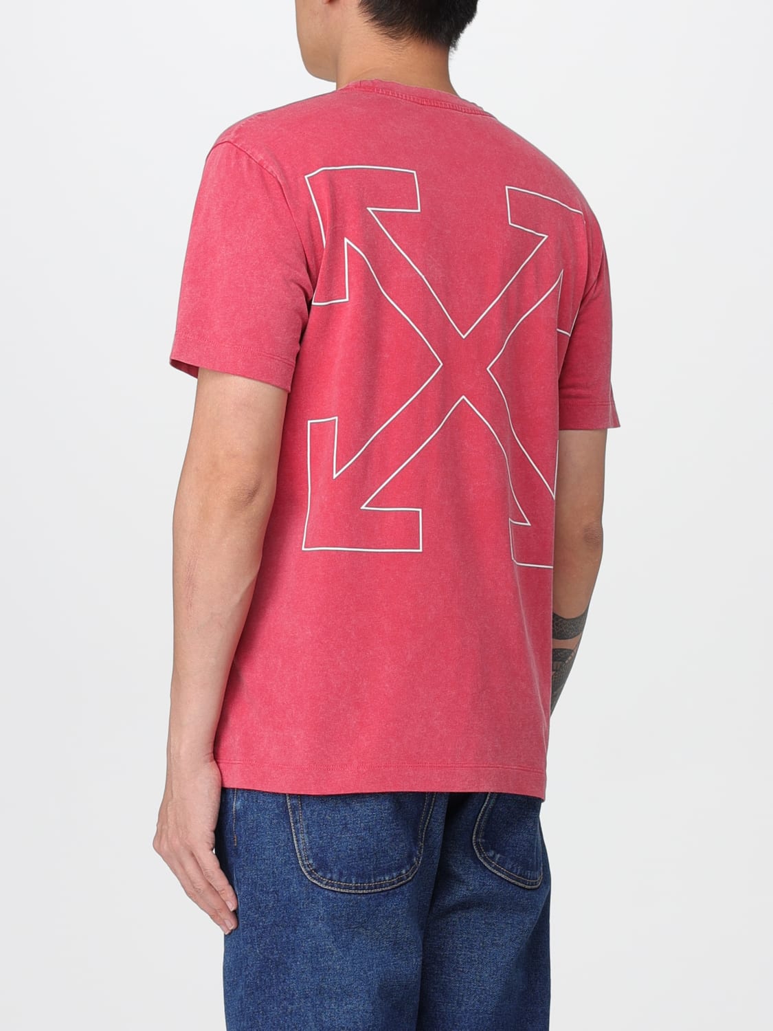 OFF-WHITE T-SHIRT: T-shirt men Off-white, Red - Img 3