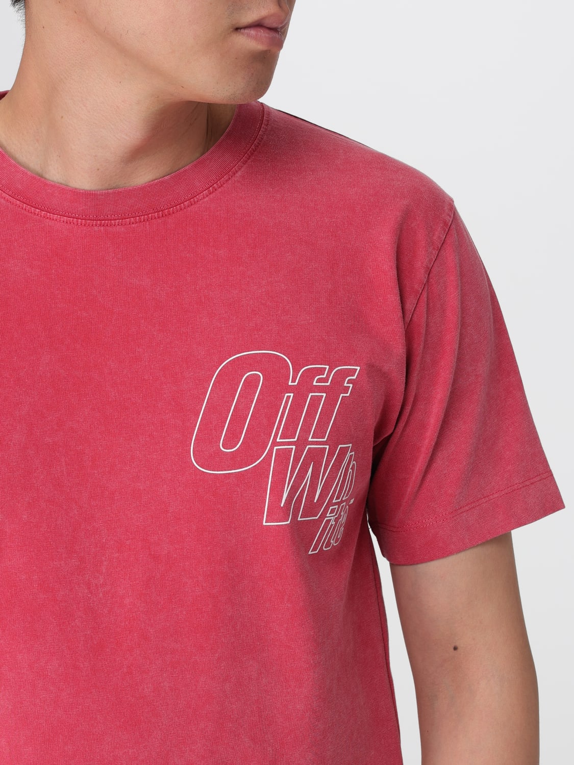 OFF-WHITE T-SHIRT: T-shirt men Off-white, Red - Img 5