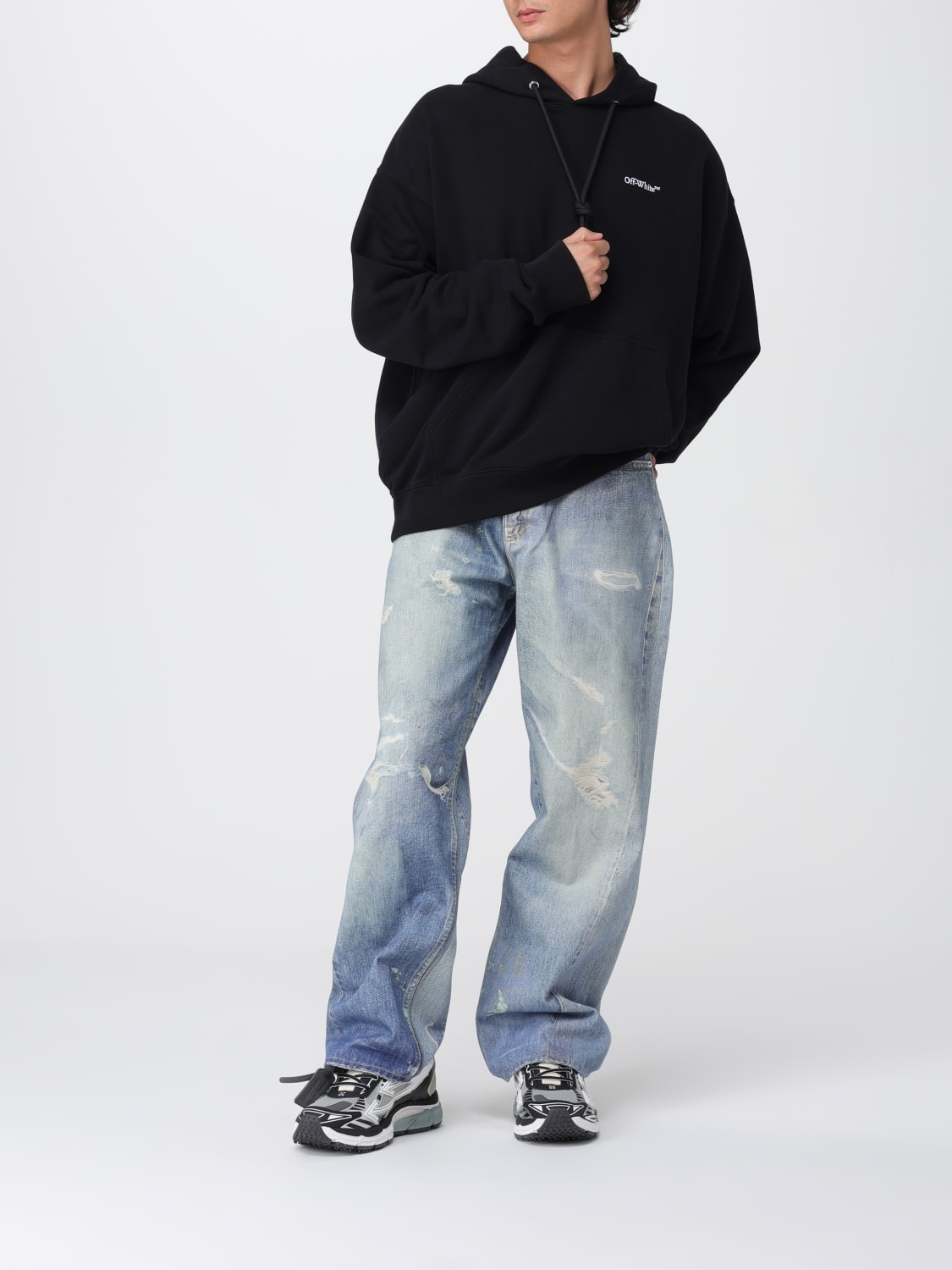 OFF-WHITE SWEATSHIRT: Sweatshirt men Off-white, Black - Img 2