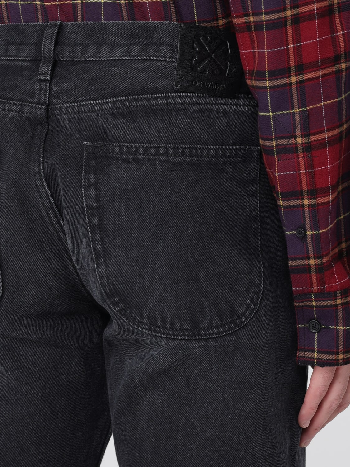 OFF-WHITE JEANS: Jeans men Off-white, Black - Img 5