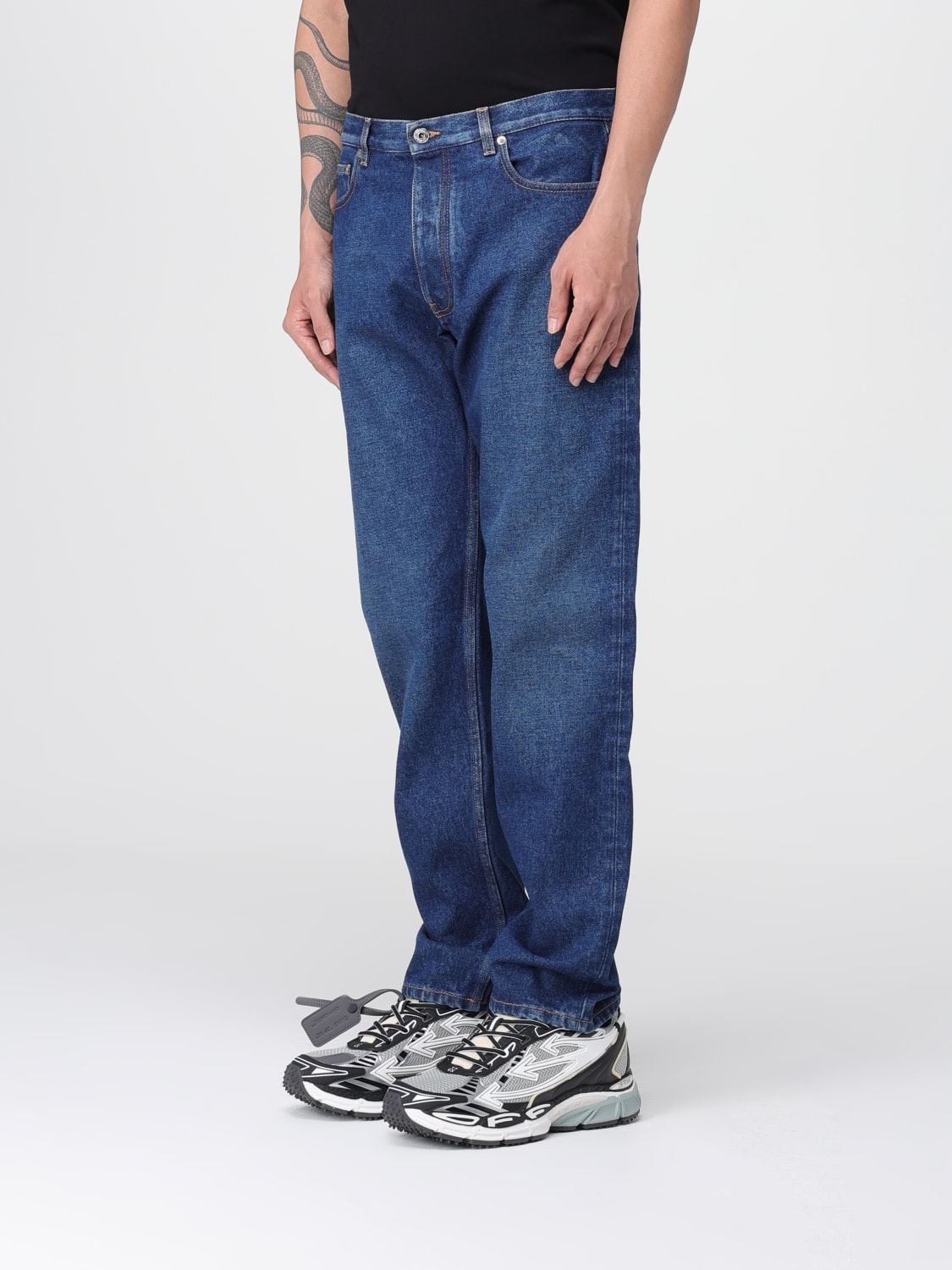 OFF-WHITE JEANS: Jeans men Off-white, Denim - Img 4