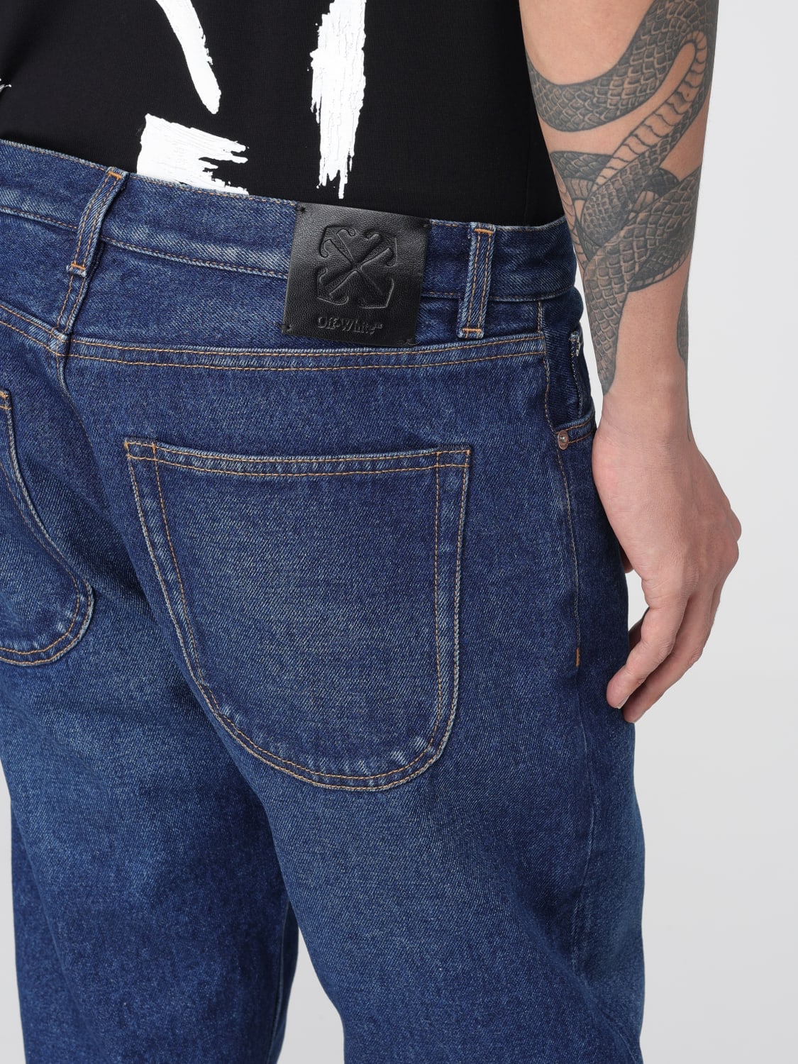 OFF-WHITE JEANS: Jeans men Off-white, Denim - Img 5