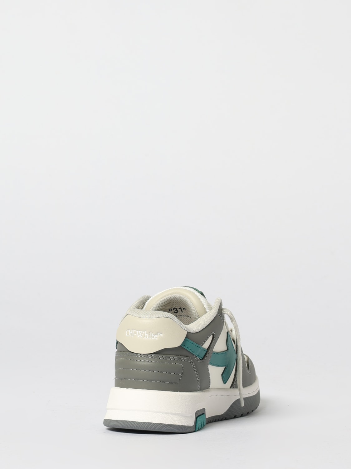 OFF-WHITE KIDS SNEAKERS: Sneakers Out Of Office Off-White in pelle , Bianco - Img 3