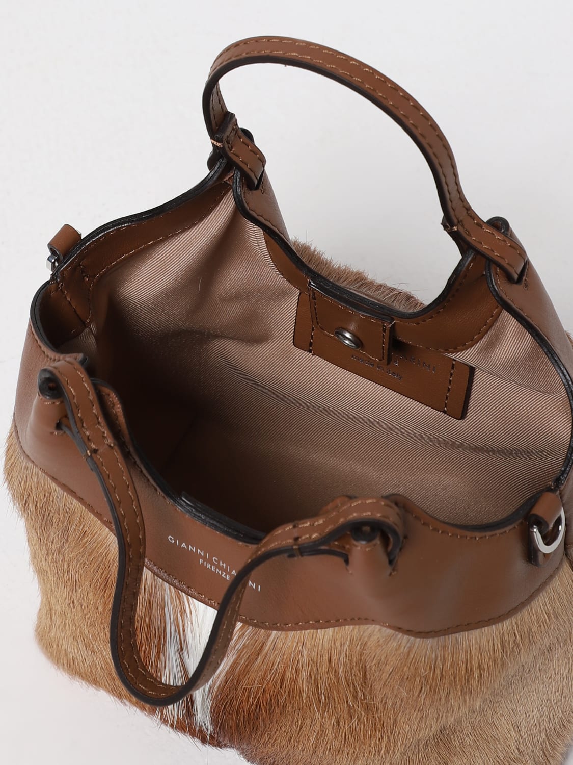 GIANNI CHIARINI MINI BAG: Shoulder bag woman Gianni Chiarini, Natural - Img 3