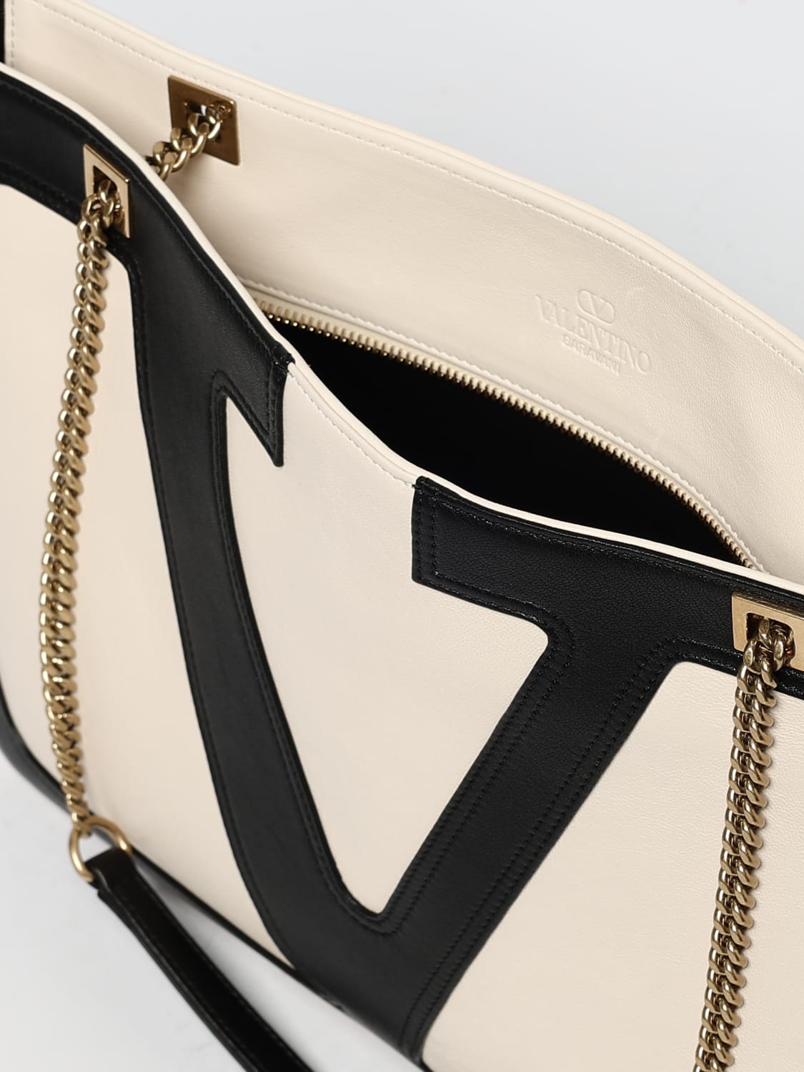 VALENTINO GARAVANI SHOULDER BAG: Shoulder bag woman Valentino Garavani, Yellow Cream - Img 5