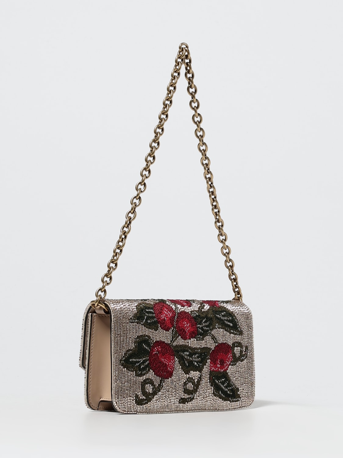 VALENTINO GARAVANI MINI BAG: Shoulder bag woman Valentino Garavani, Beige - Img 3