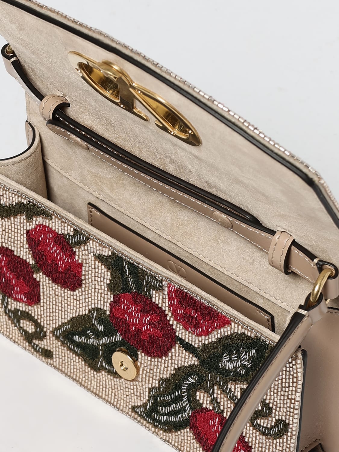 VALENTINO GARAVANI MINI BAG: Shoulder bag woman Valentino Garavani, Beige - Img 6