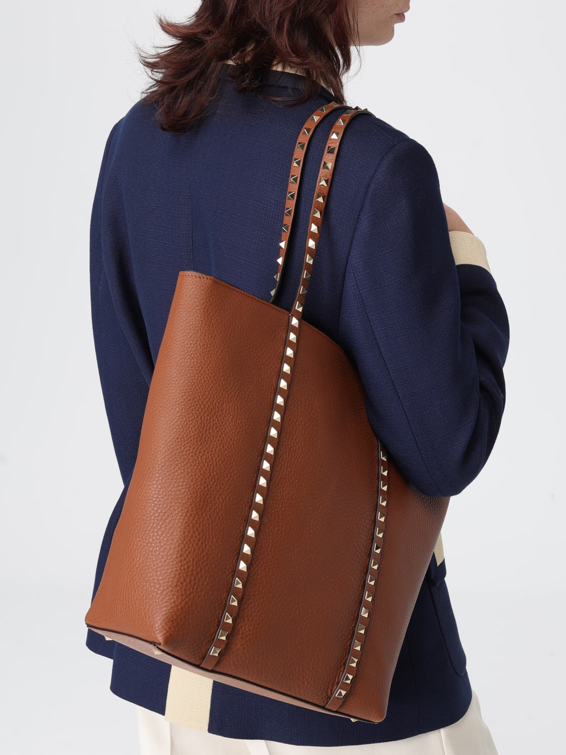 VALENTINO GARAVANI SAC CABAS: Sac porté épaule femme Valentino Garavani, Cuir - Img 2