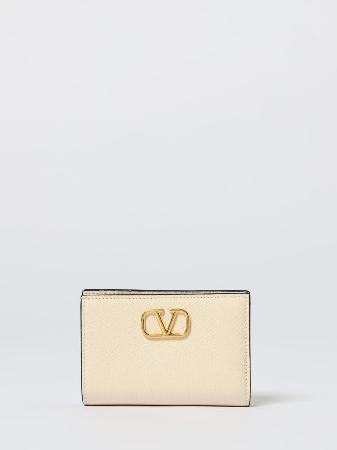 VALENTINO GARAVANI WALLET: Wallet woman Valentino Garavani, Yellow Cream - Img 1