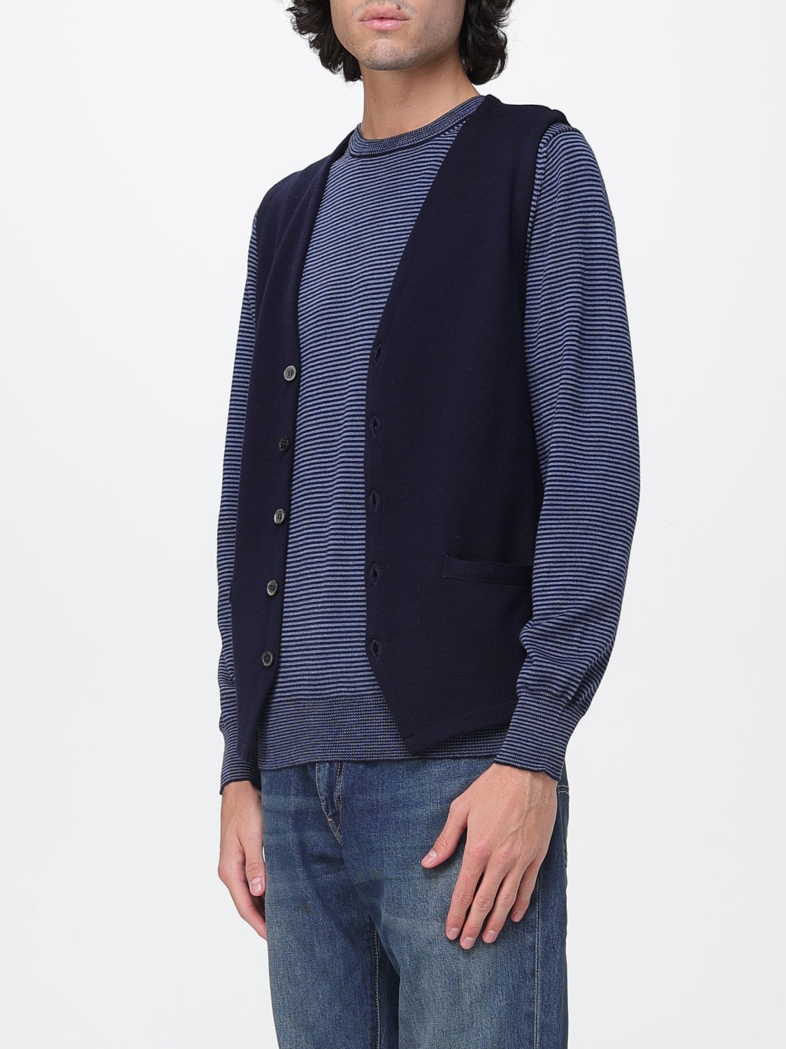 XC SUIT VEST: Sweater men XC, Blue - Img 3