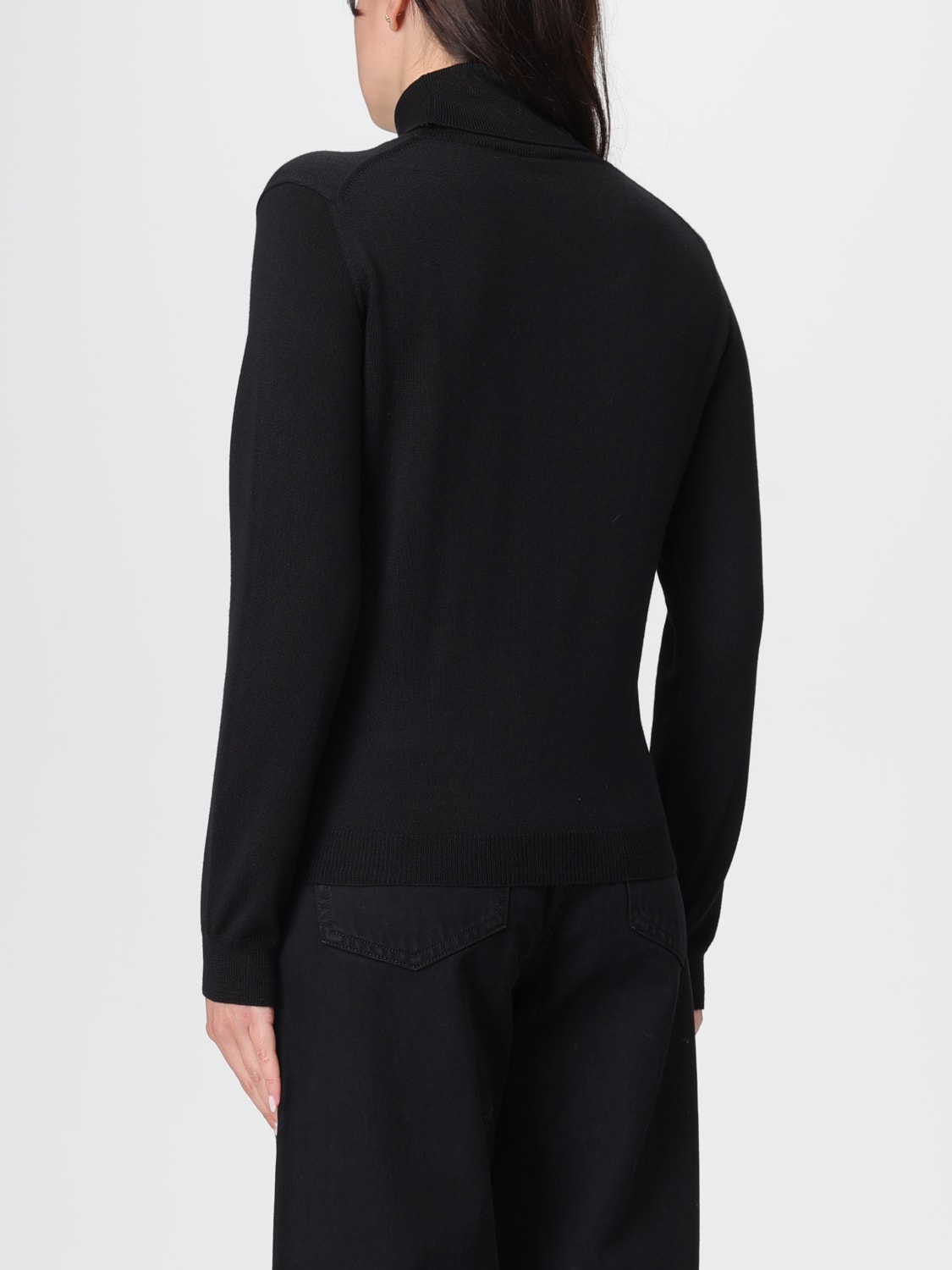 XC MAGLIA: Maglia a dolcevita in lana merino XC, Nero - Img 2