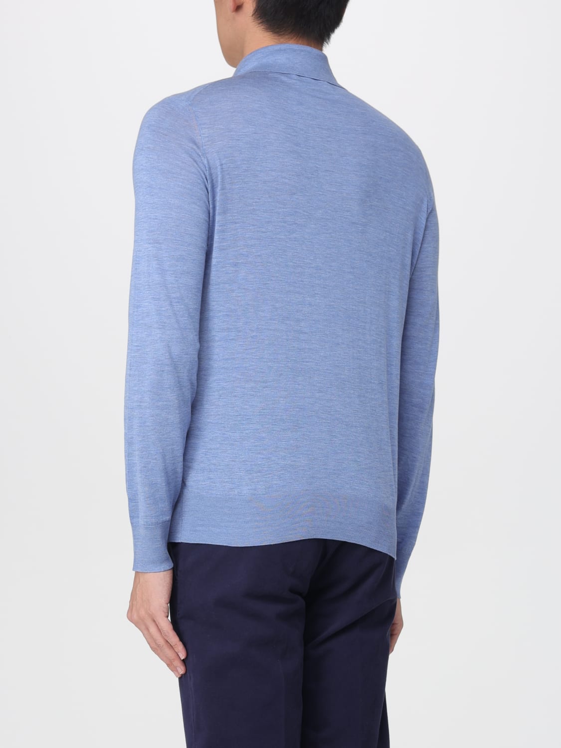 BRUNELLO CUCINELLI POLO: Polo herren Brunello Cucinelli, Hellblau - Img 3