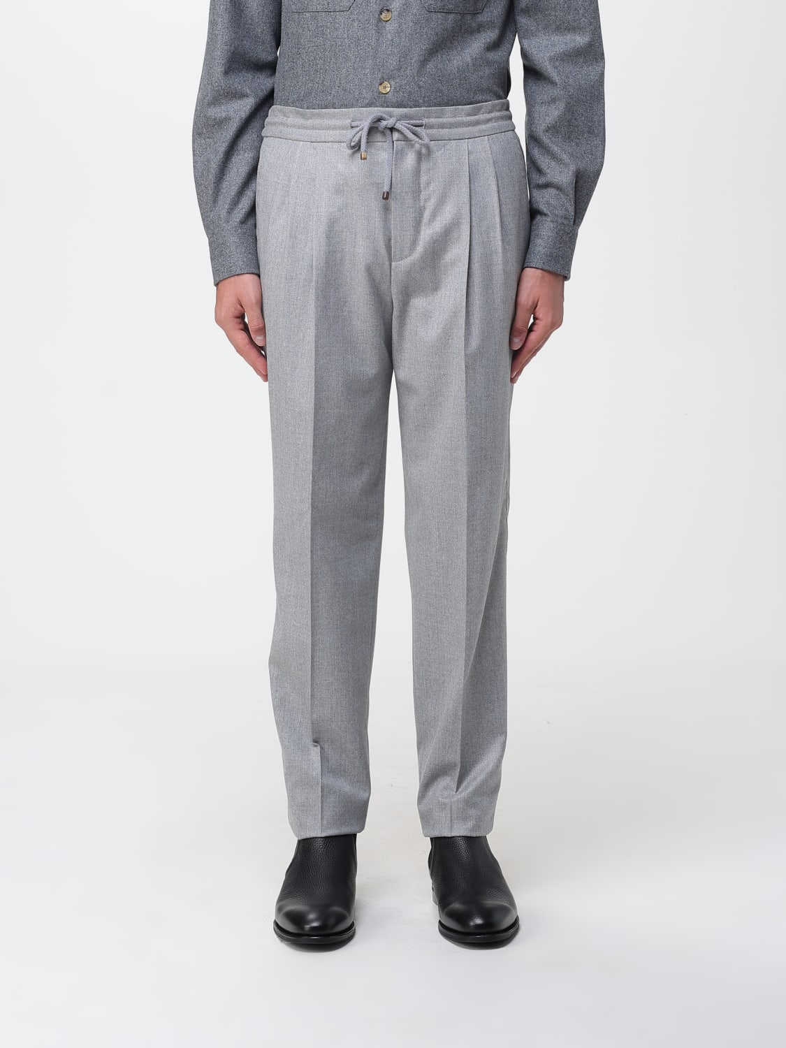 BRUNELLO CUCINELLI PANTS: Pants men Brunello Cucinelli, Grey - Img 1