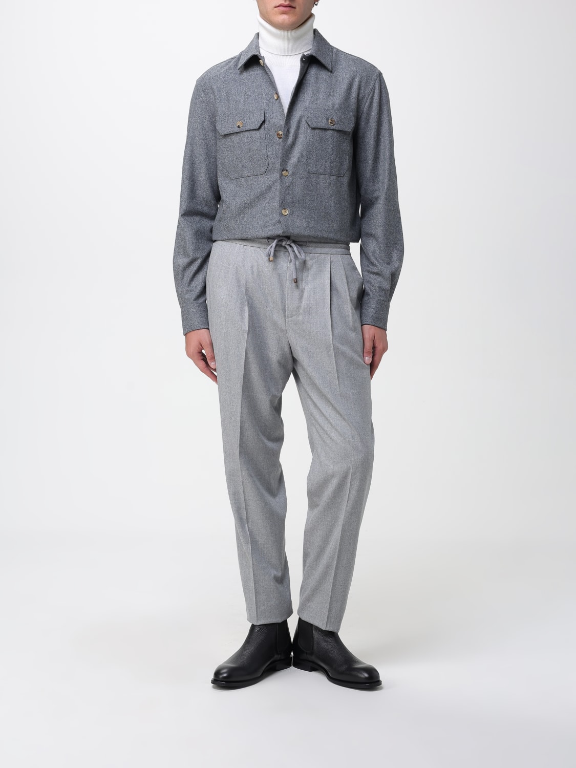 BRUNELLO CUCINELLI PANTS: Pants men Brunello Cucinelli, Grey - Img 2