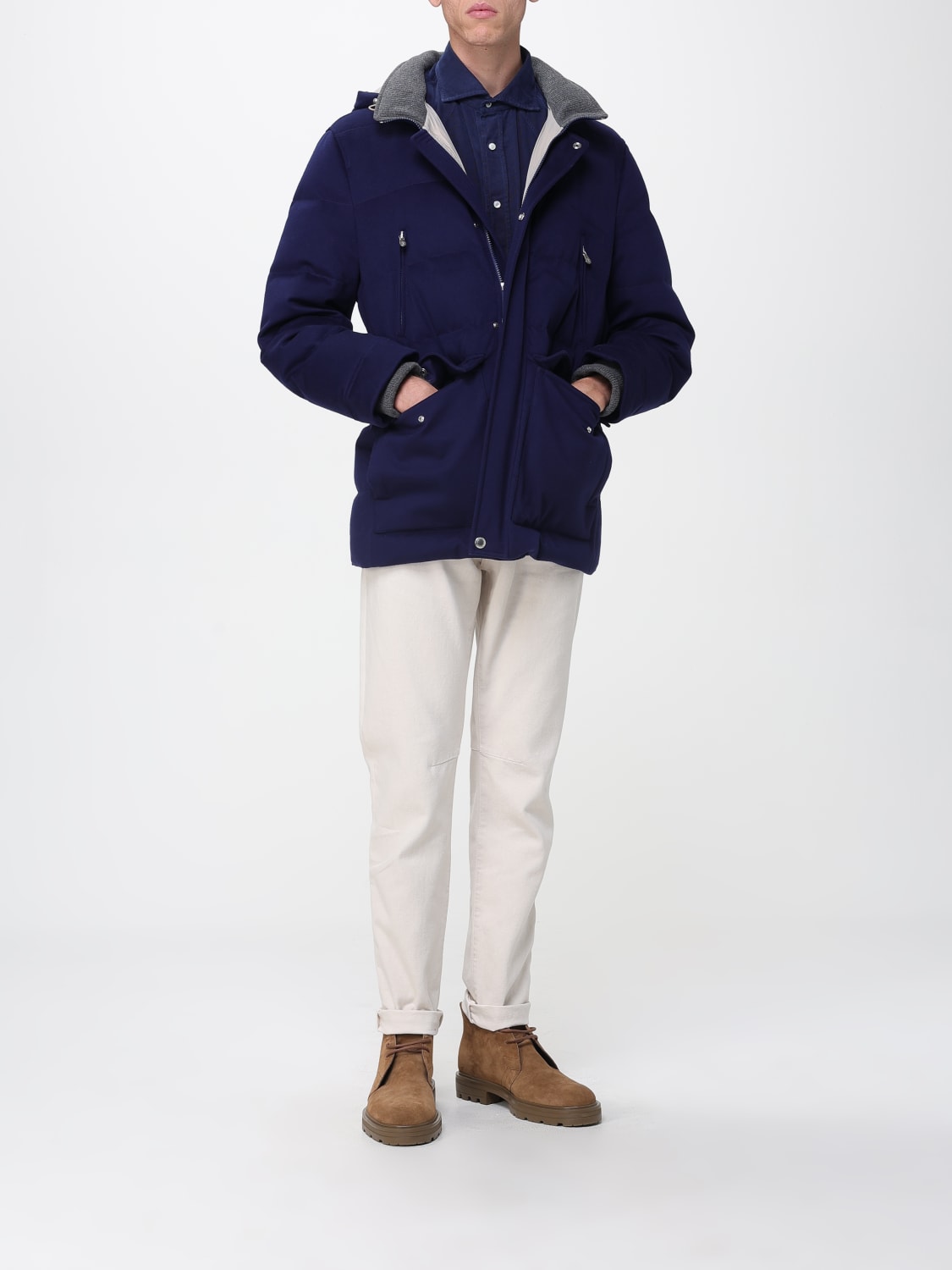 BRUNELLO CUCINELLI JEANS: Pants men Brunello Cucinelli, Beige - Img 2