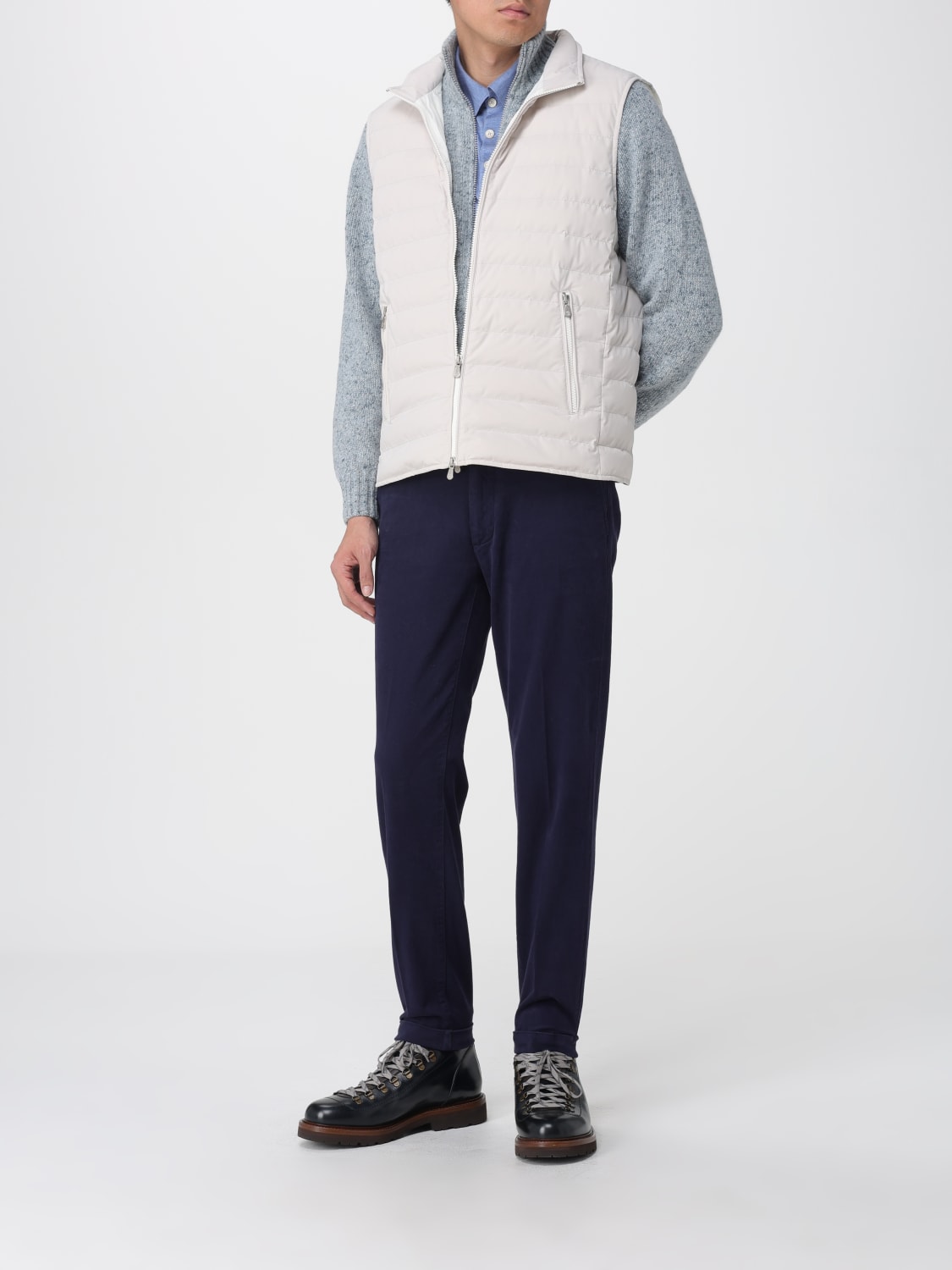 BRUNELLO CUCINELLI SWEATER: Sweater men Brunello Cucinelli, Blue - Img 2