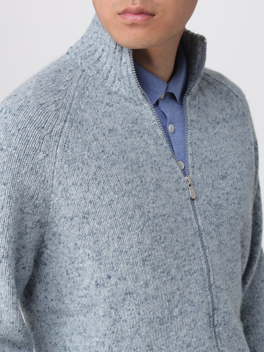 BRUNELLO CUCINELLI SWEATER: Sweater men Brunello Cucinelli, Blue - Img 5